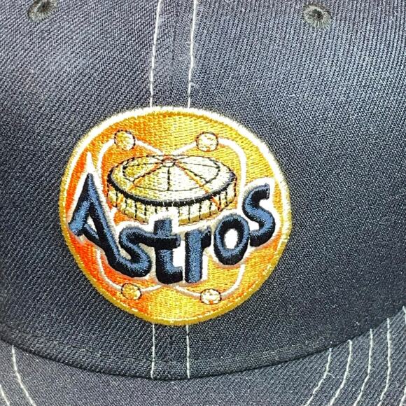 Mens Sz 8 Houston Astros Baseball Hat Cap New Era Cooperstown MLB 1986 Headwear - Picture 4 of 15